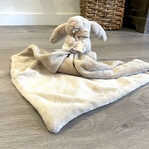 JELLYCAT - Bashful beige bunny security blanket stuffed plush toy